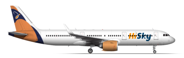 HiSky Europe Airbus A321neo — испан бағытының борты