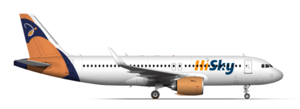 Airbus A320-200 HiSky Europe — основной борт линии Бухарест — Франкфурт