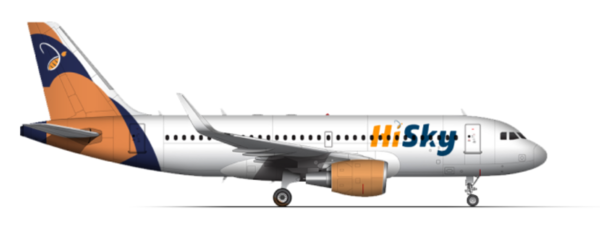 Airbus A319 HiSky — борт молдавской части группы на линии Кишинёв — Стамбул